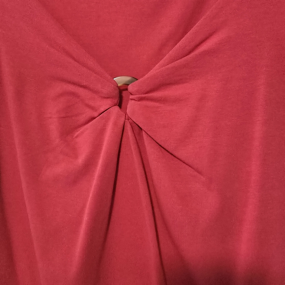 Talbots Red 3/4 Sleeve Blouse, Size S - Picture 3 of 8